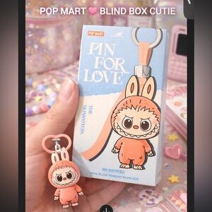 POP MART Pin For Love The Monsters Vinyl Plush Pendant Blind Box NEW